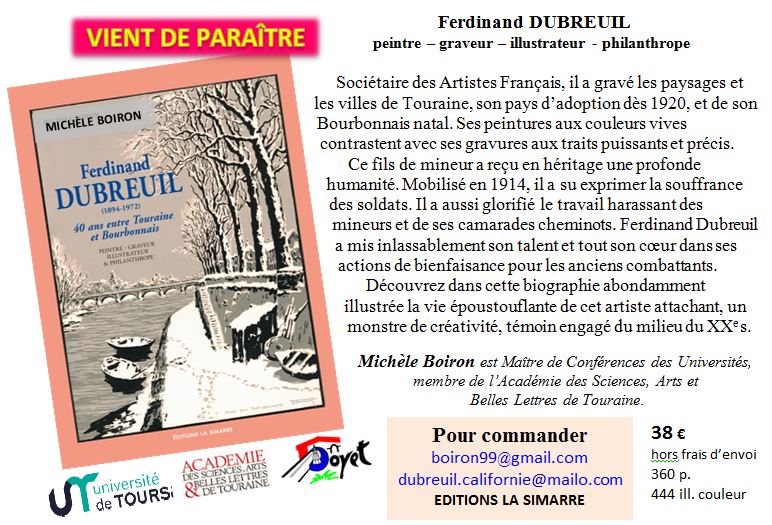 Affiche vente de la boiographoe Ferdinand Dubreuil
